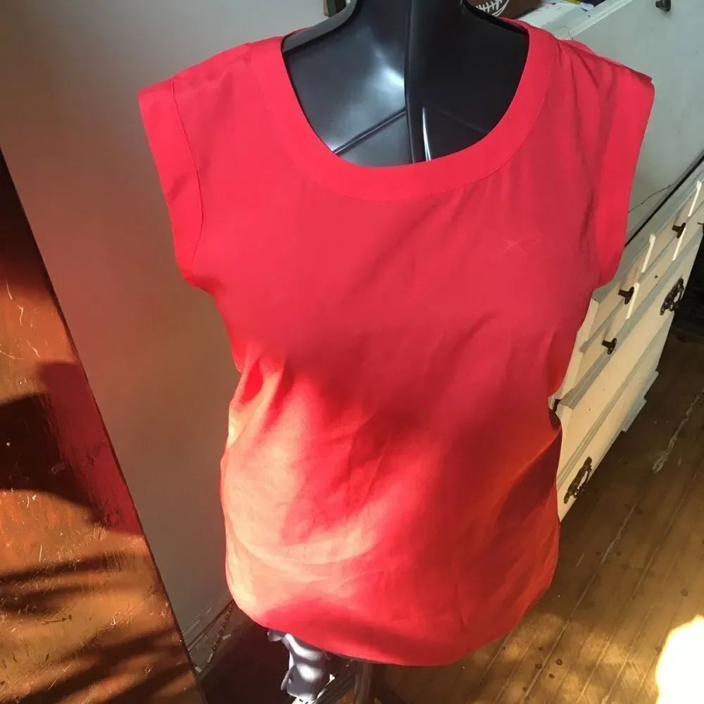 J Crew coral sleeveless coral shell top